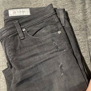Mid rise black AG jeans